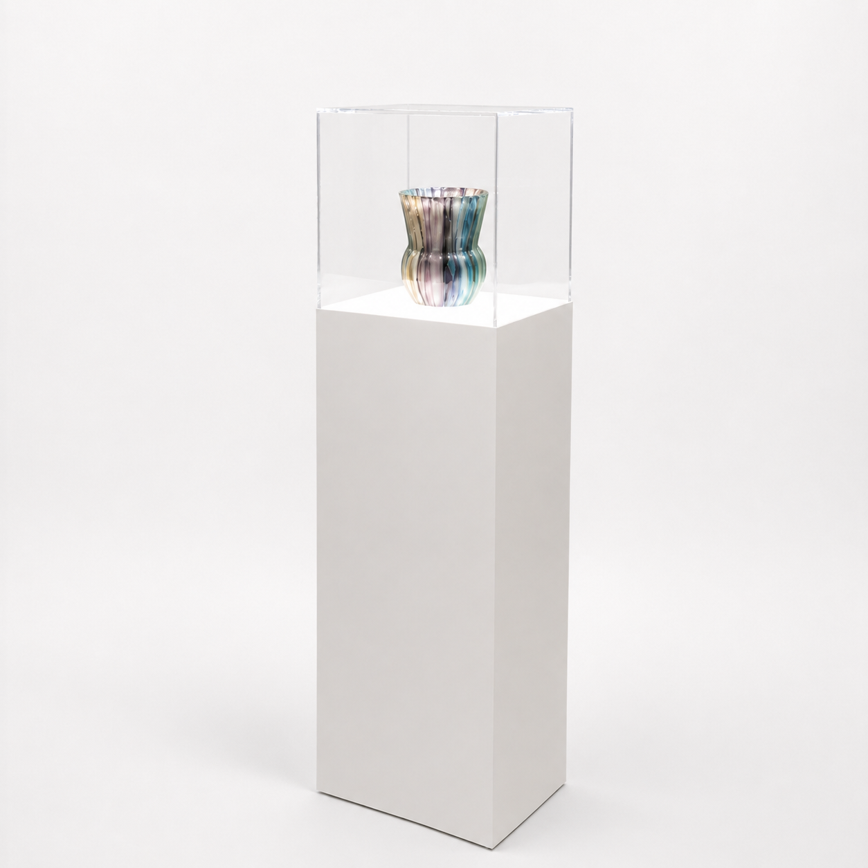 Lighted Display Pedestals with Acrylic Cover – Illuminated Display Cases