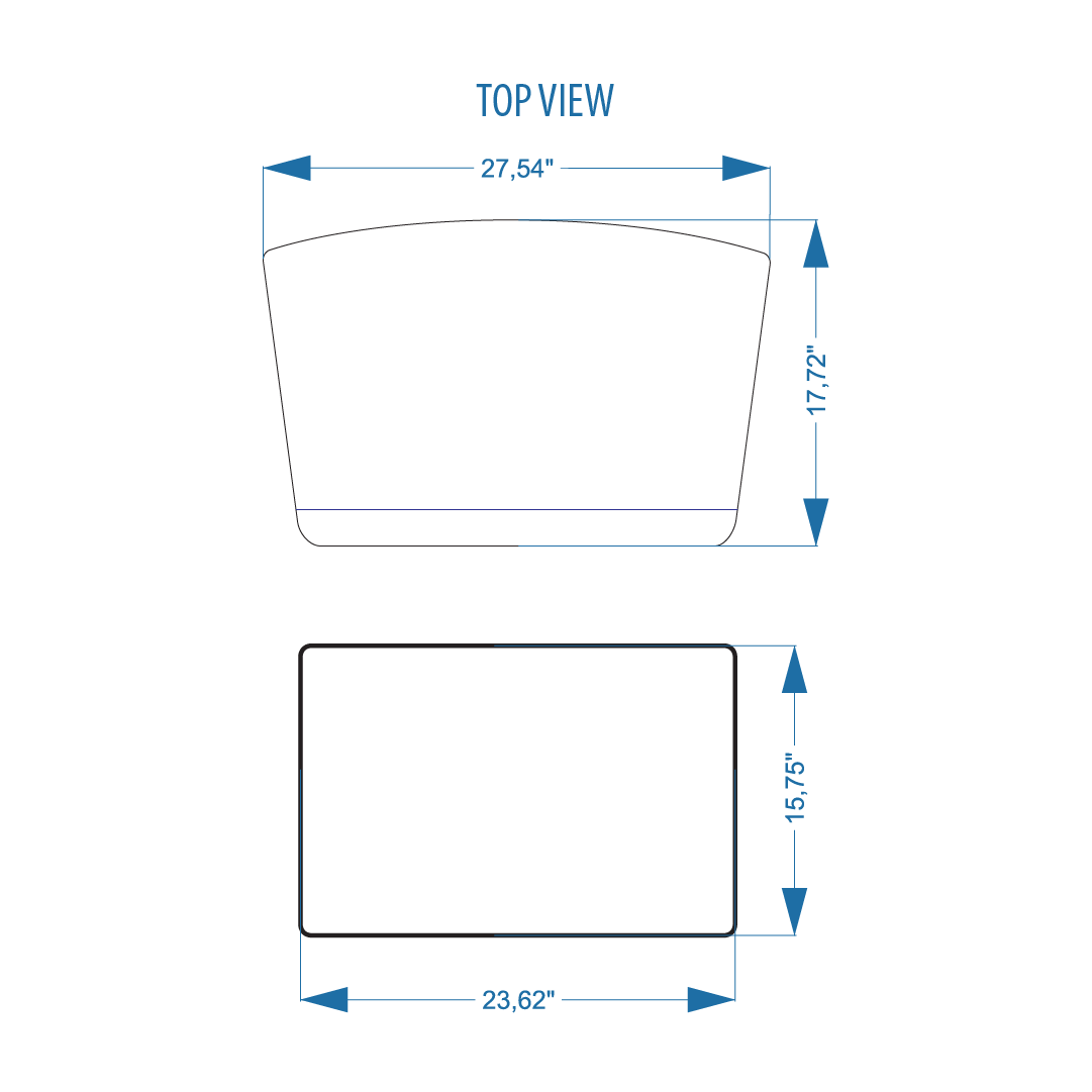 Acrylic Podium AT13 – Clear Acrylic Lectern with Optional Frosted Front