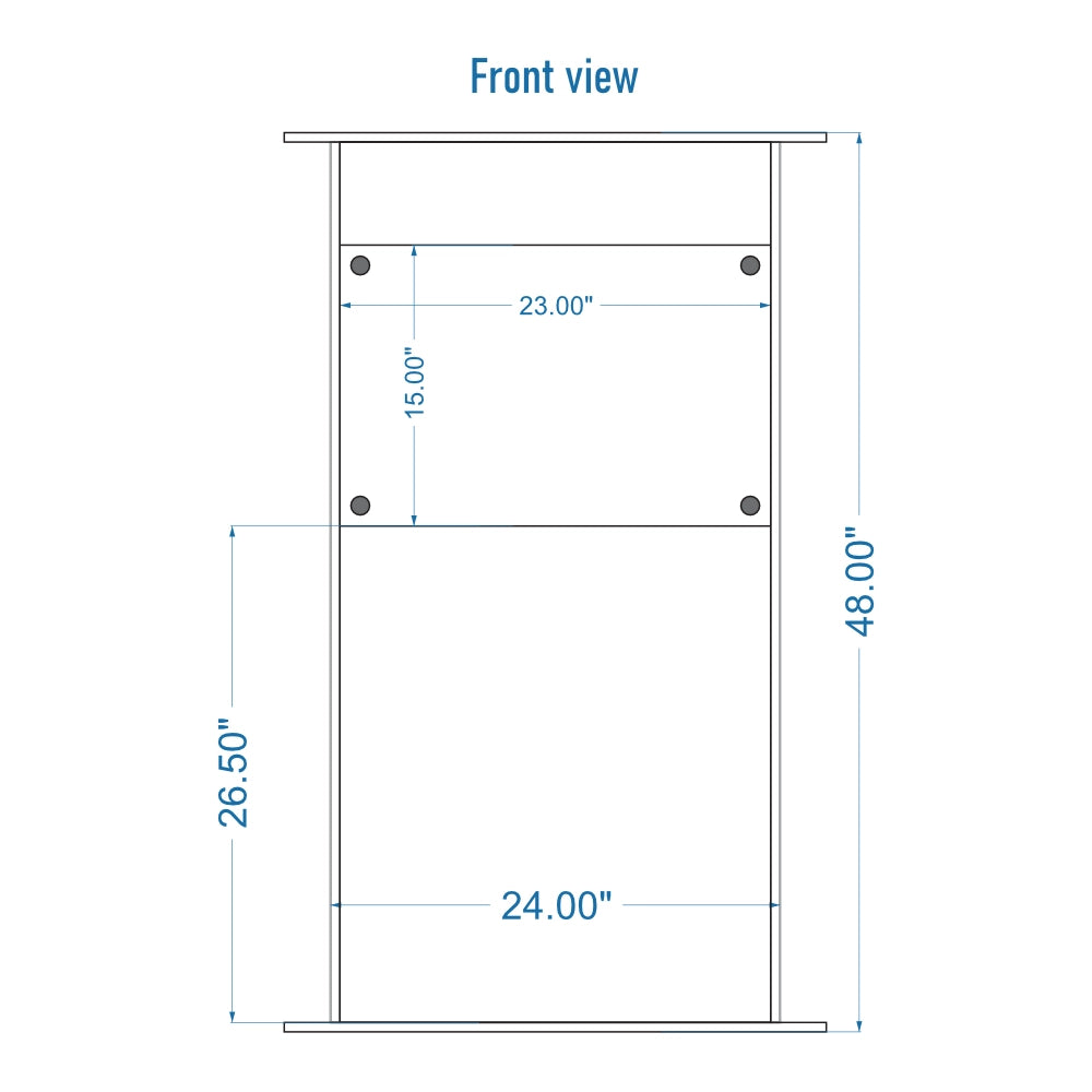 Acrylic Podium AT14 – Interchangeable Logo Panel