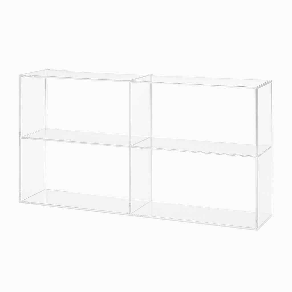 Acrylic Horizontal Bookshelf & Display Shelf