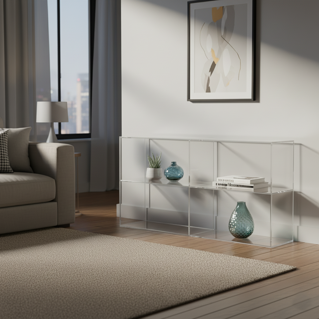 Acrylic Horizontal Bookshelf & Display Shelf