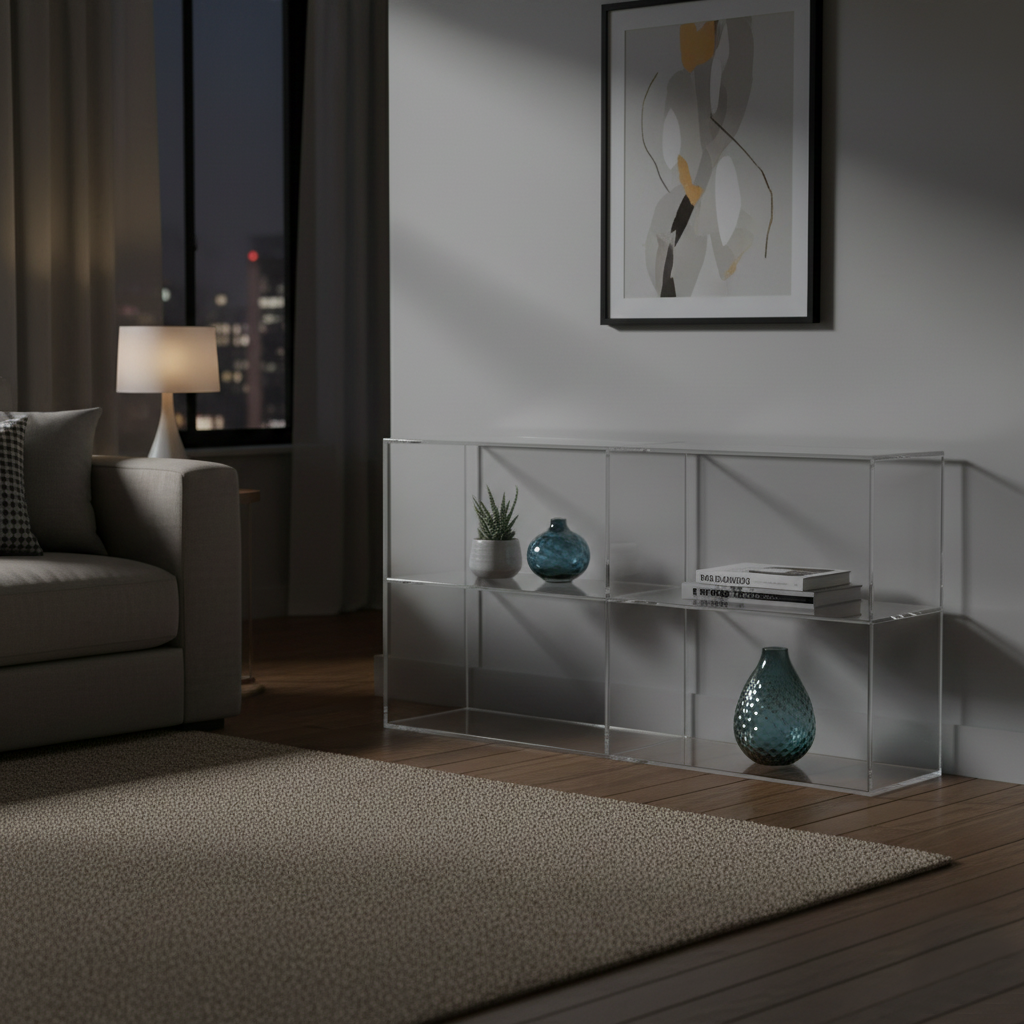 Acrylic Horizontal Bookshelf & Display Shelf