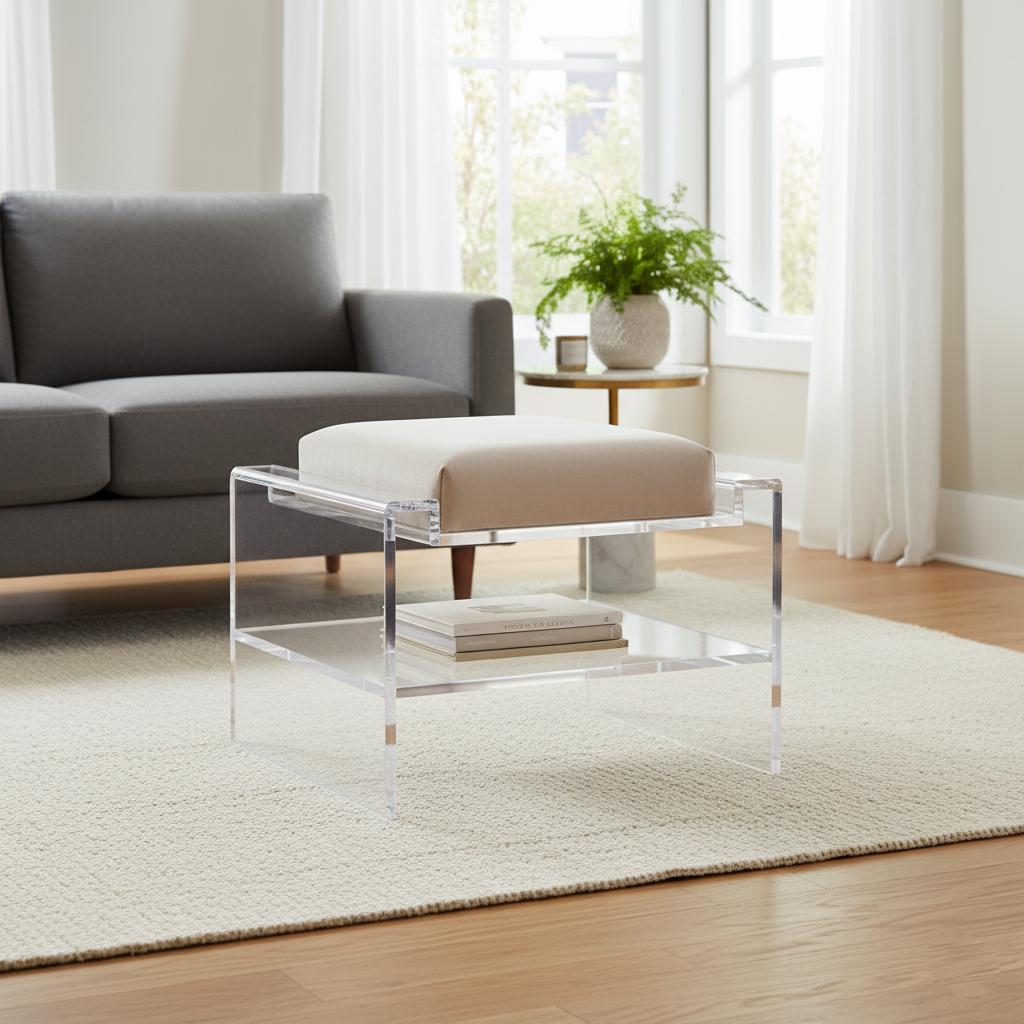 Modern Clear Acrylic Accent Chair