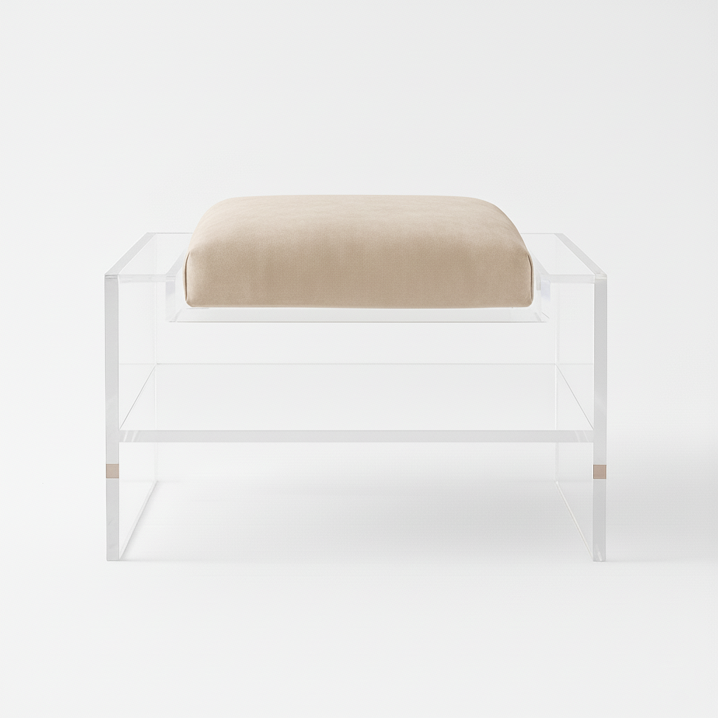 Modern Clear Acrylic Accent Chair