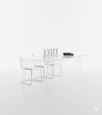 Clear Acrylic Dining Table