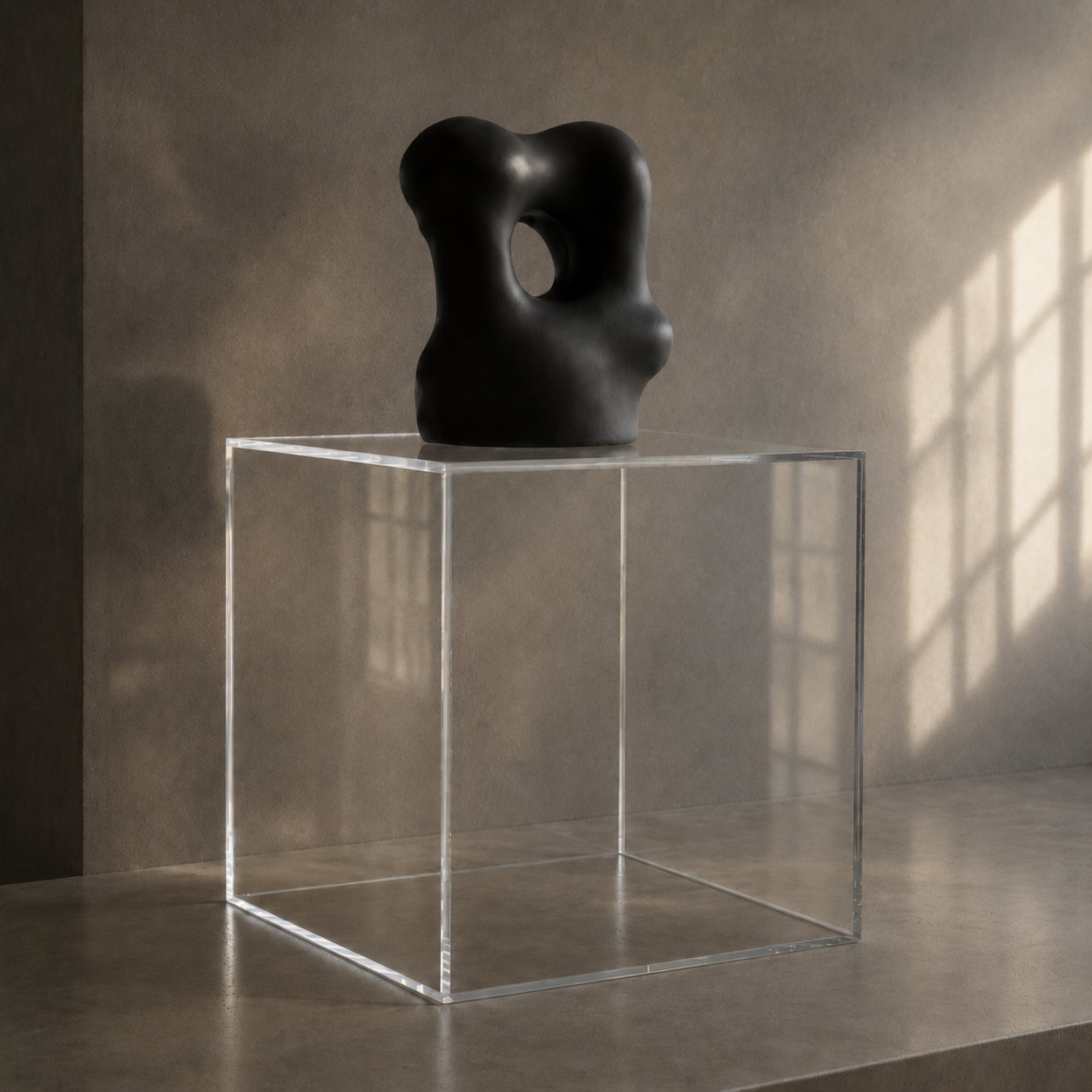 Clear Acrylic 5-Sided Box – Display Pedestal & Cover