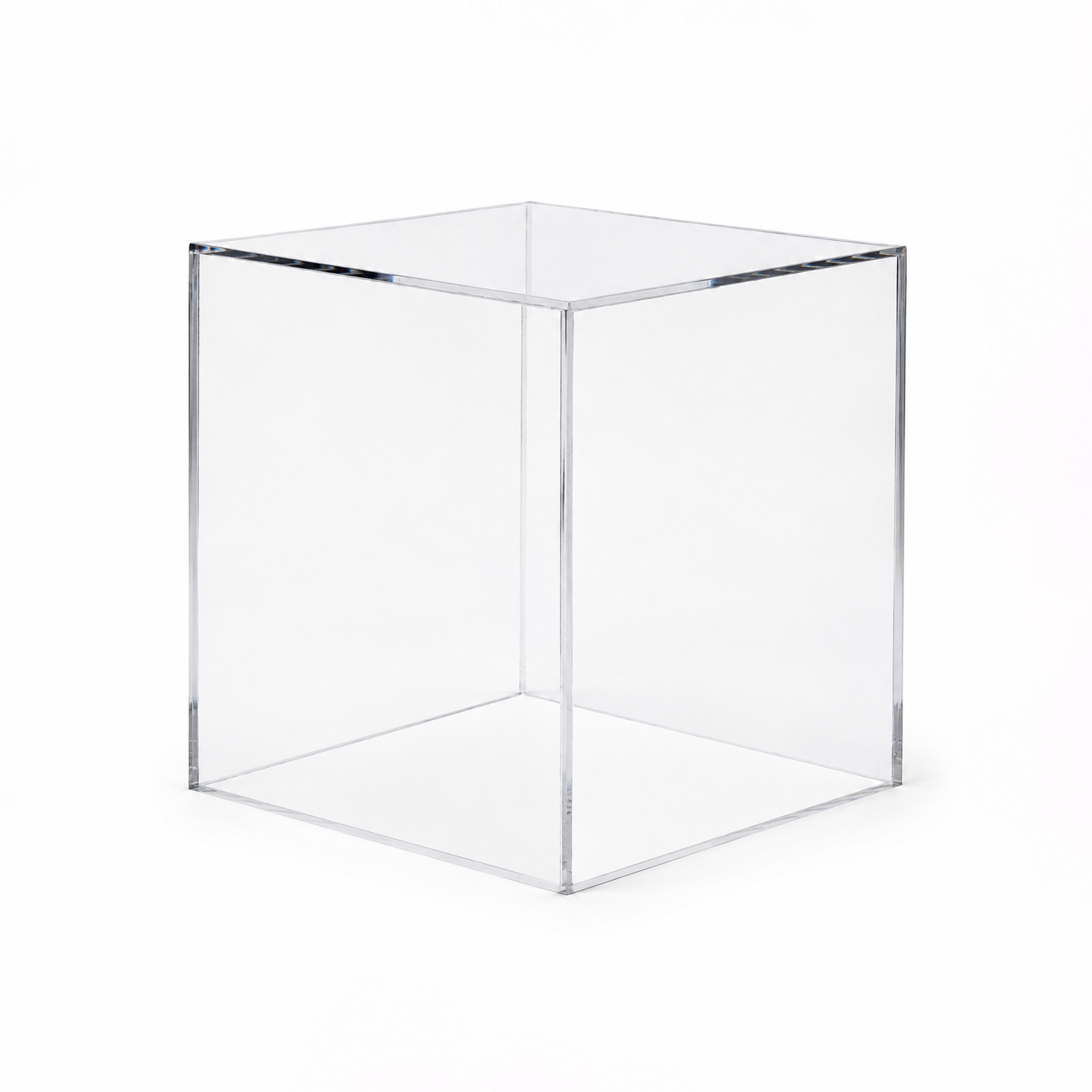 Clear Acrylic 5-Sided Box – Display Pedestal & Cover
