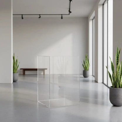 Clear Acrylic 5-Sided Display Pedestal Tower