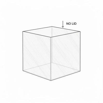 Clear Acrylic Cube Display Case for Retail and Collectibles