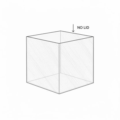 Clear Acrylic Cube Display Case for Retail and Collectibles