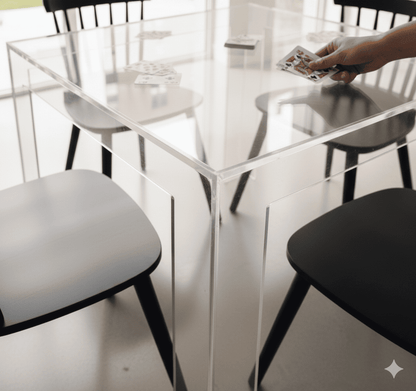Clear Acrylic Game Table