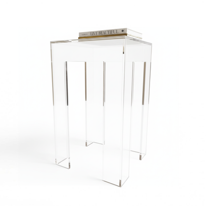 Clear Acrylic Side Table South Florida Acrylics