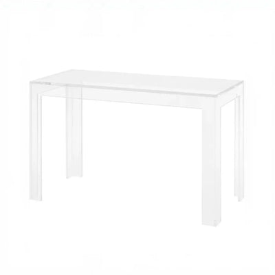 Clear Acrylic Square Leg Desk – Modern Design