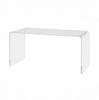 Clear Acrylic Waterfall Vanity Table