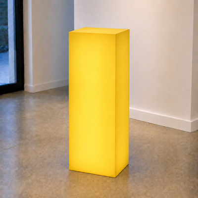 Colored Acrylic Illuminated Pedestals – White LED Display Stands