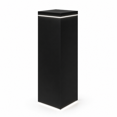 Edge-Lit Display Pedestals – Top LED Accent Stands