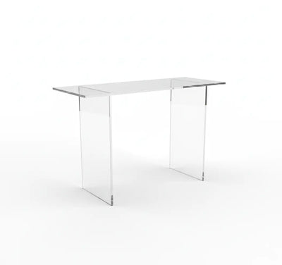 Modern Acrylic Entry Table – Clear Slab Design