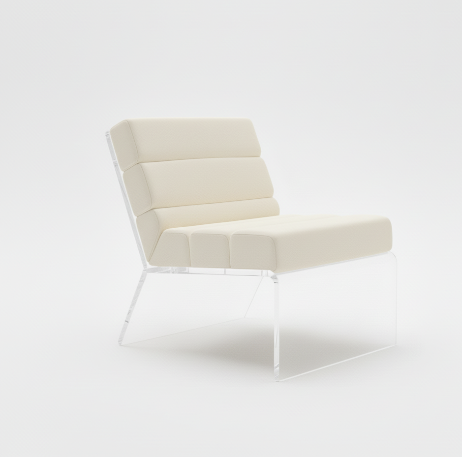 Modern Acrylic Lounge Chair