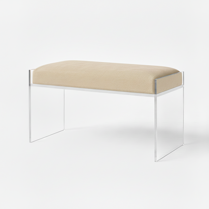 Modern Clear Acrylic Bench