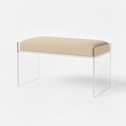 Modern Clear Acrylic Bench