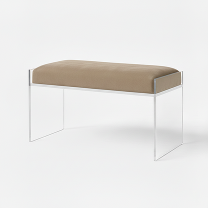Modern Clear Acrylic Bench