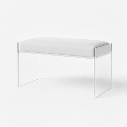 Modern Clear Acrylic Bench