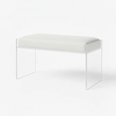 Modern Clear Acrylic Bench – Luxe Seating
