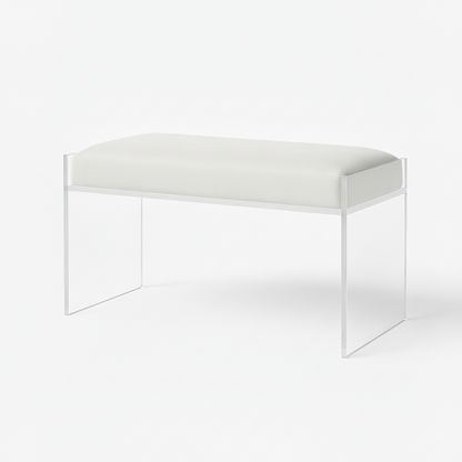 Modern Clear Acrylic Bench