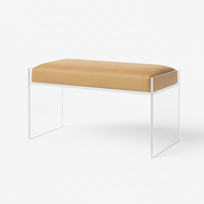 Modern Clear Acrylic Bench