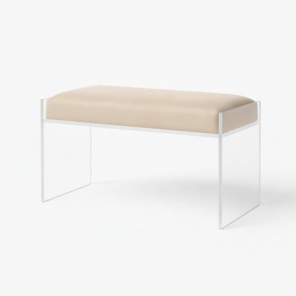 Modern Clear Acrylic Bench