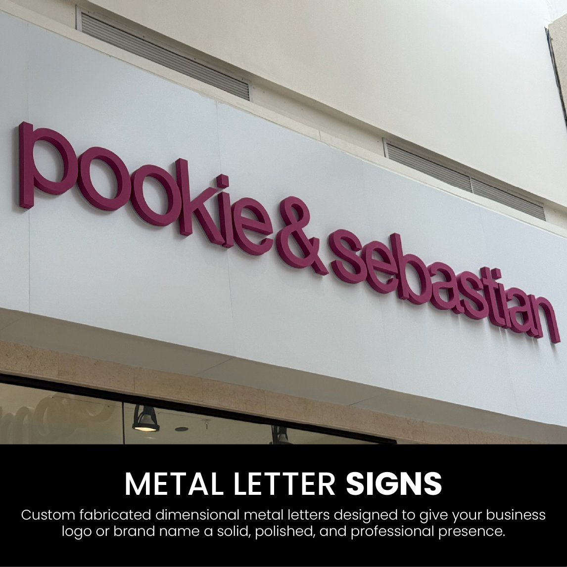 Custom Metal Letters Signs – Fabricated Dimensional Lettering