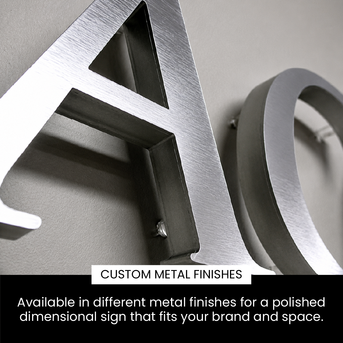 Custom Metal Letters Signs – Fabricated Dimensional Lettering