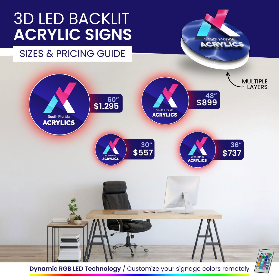 Custom Acrylic 3D Signs