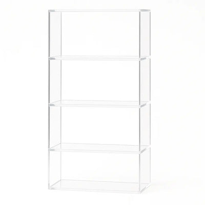 Transparent Acrylic High Bookcase Clear