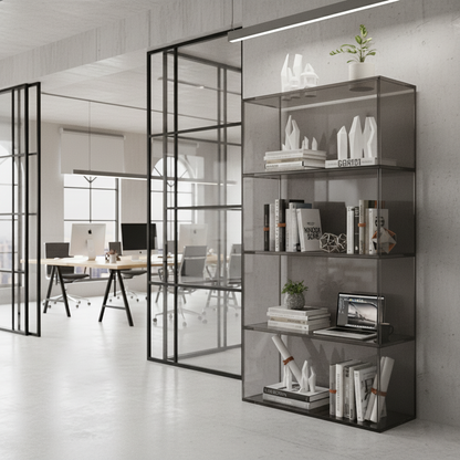 Transparent Acrylic High Bookcase