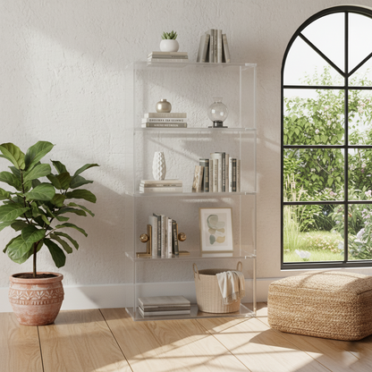 Transparent Acrylic High Bookcase