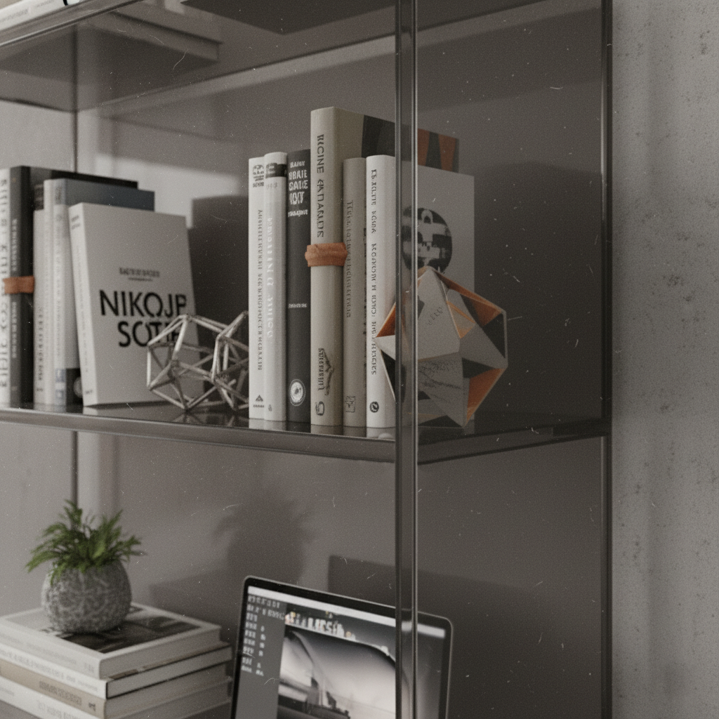 Transparent Acrylic High Bookcase