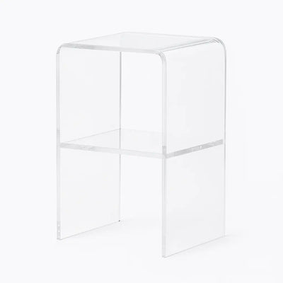 Waterfall Nightstand – Clear Acrylic Design