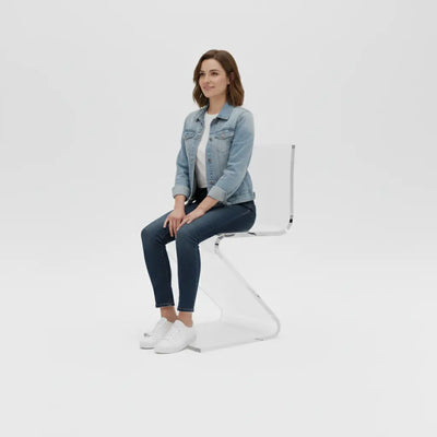 Z-Bend Acrylic Counter Stool – Clear Designs
