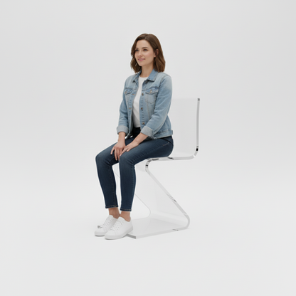 Z-Bend Acrylic Counter Stool