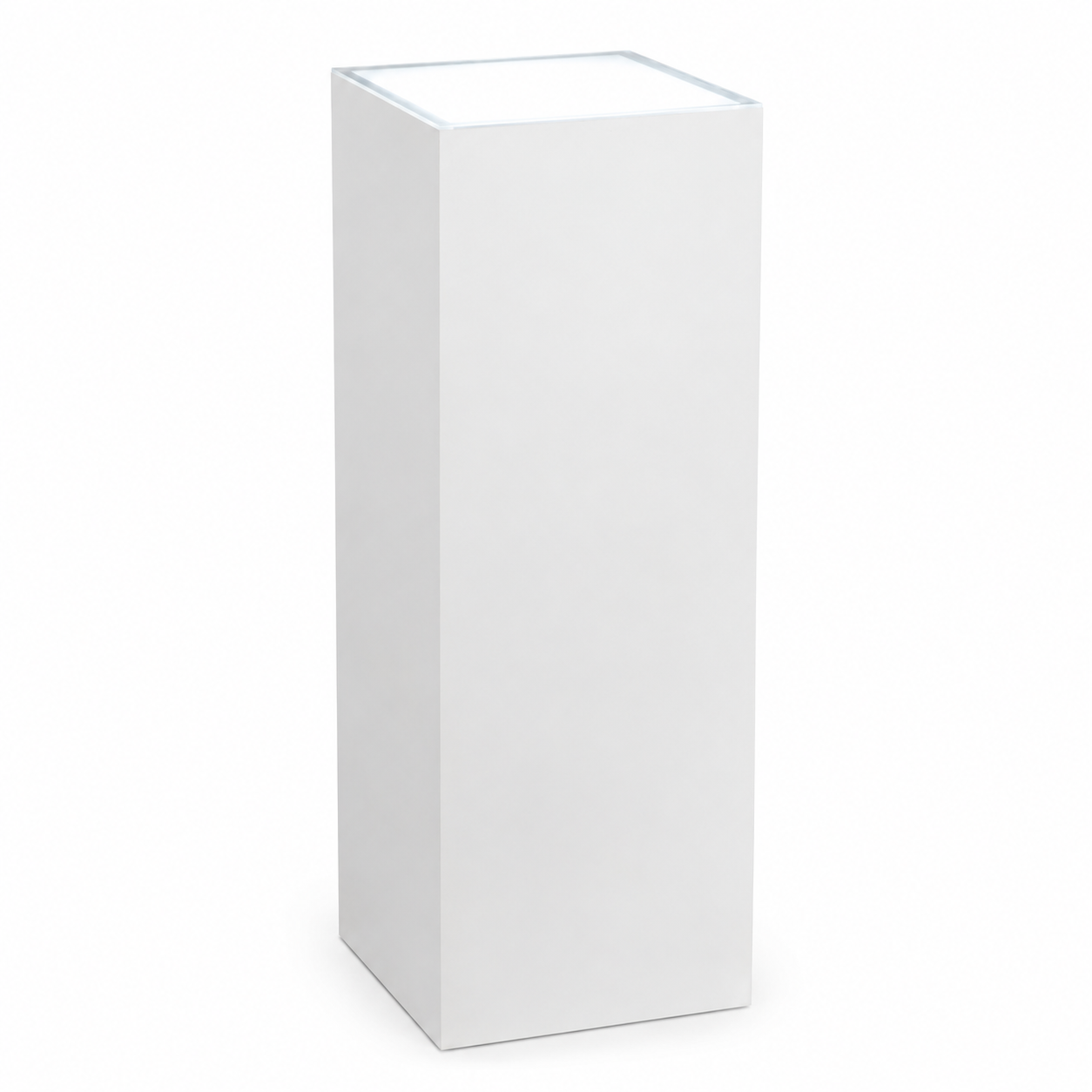 Top LED Accent Lighted Pedestals – Edge-Lit Display Stands