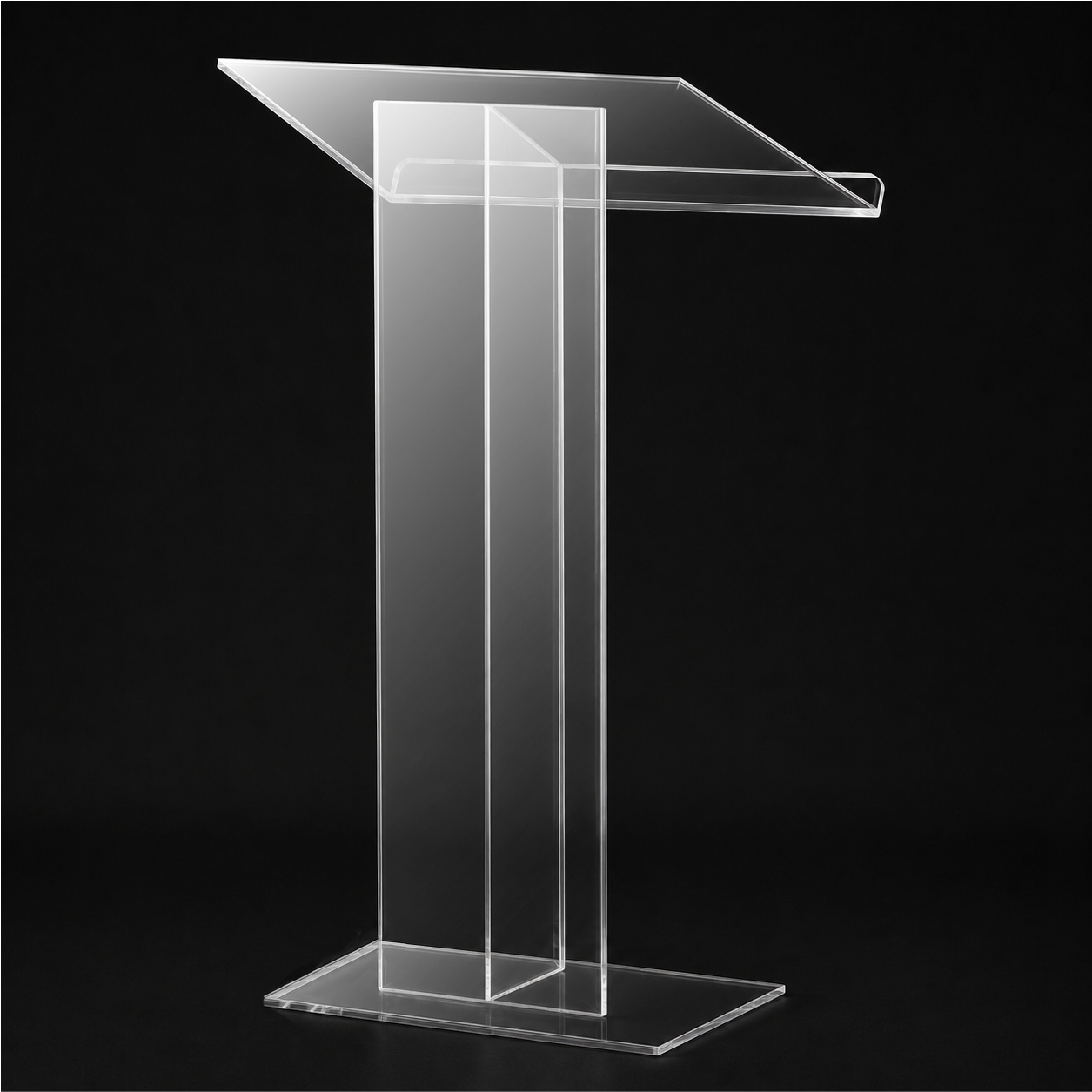 Acrylic Podium AT06 – Minimalist Clear Acrylic Lectern