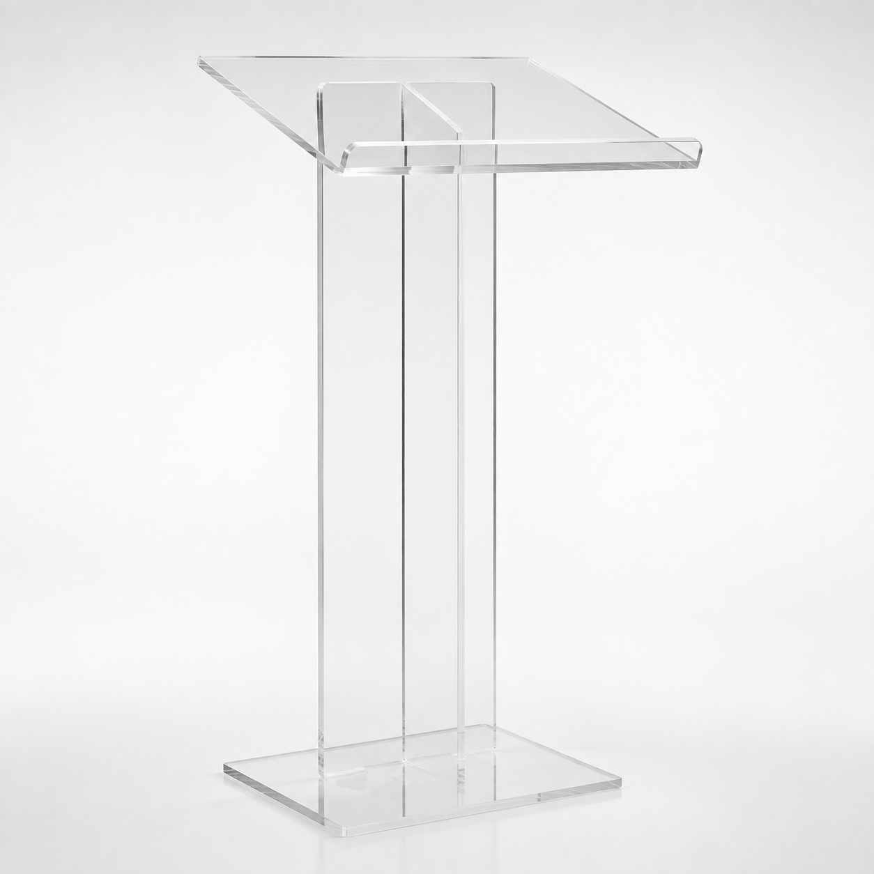 Acrylic Podium AT06 – Minimalist Clear Acrylic Lectern