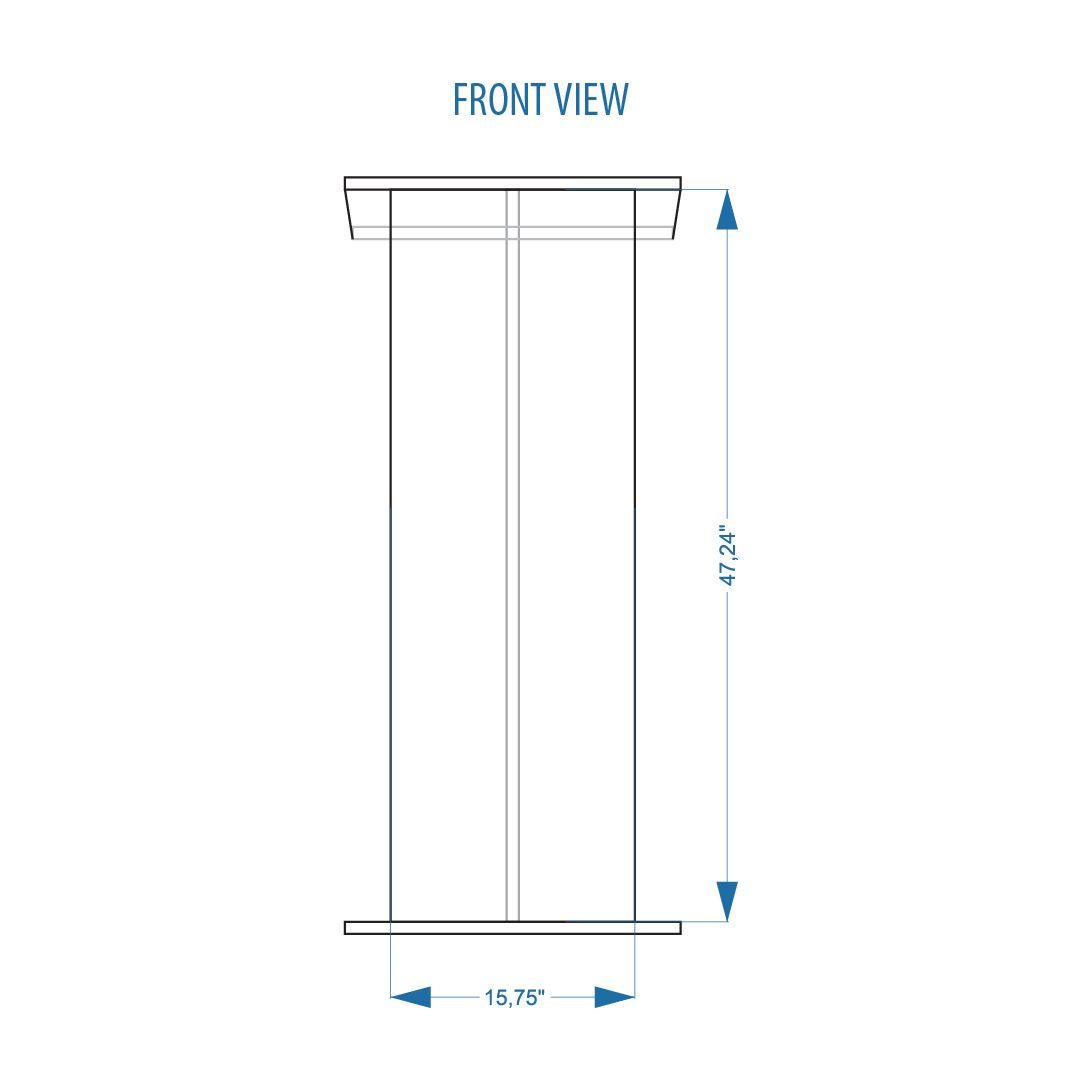 Acrylic Podium AT06 – Minimalist Clear Acrylic Lectern