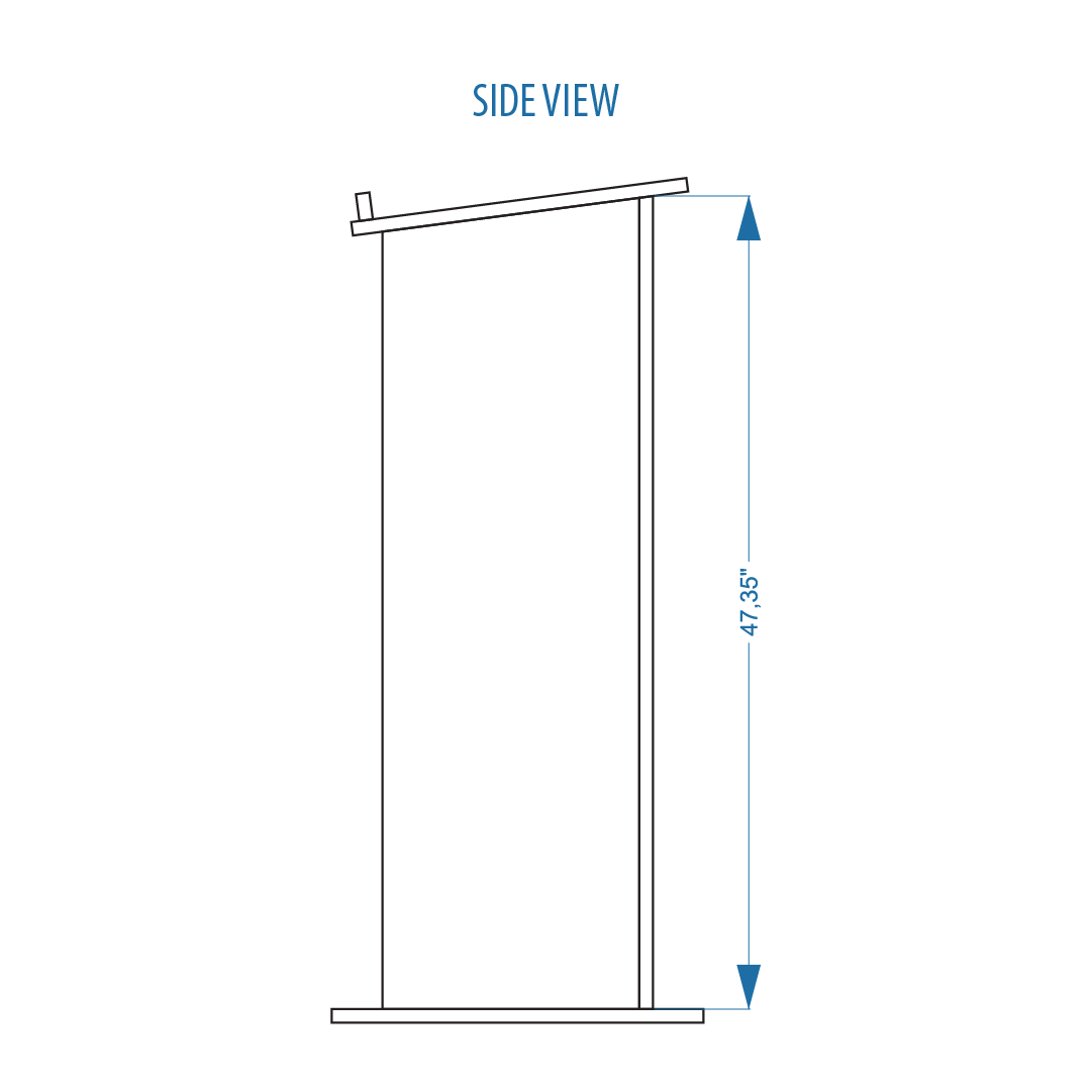 Acrylic Podium AT06 – Minimalist Clear Acrylic Lectern