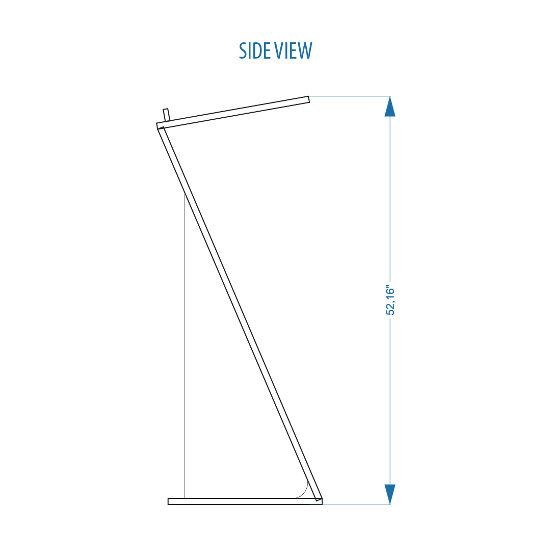 Acrylic Podium AT10 – Modern Slanted Clear Acrylic Lectern