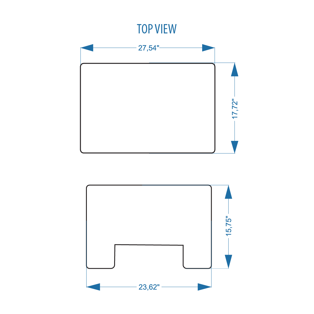 Acrylic Podium AT11 – Angular Clear Acrylic Lectern