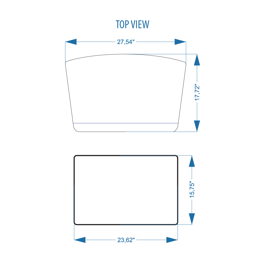 Acrylic Podium AT12 – Geometric Clear Acrylic Lectern
