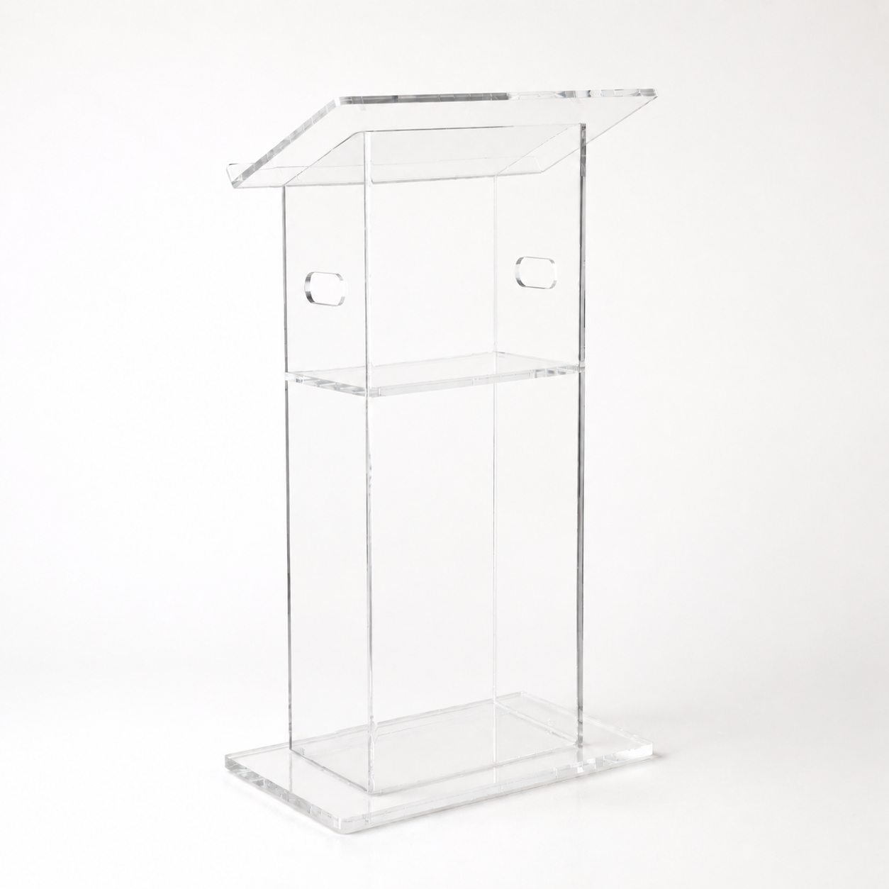 Acrylic Podium AT12 – Geometric Clear Acrylic Lectern