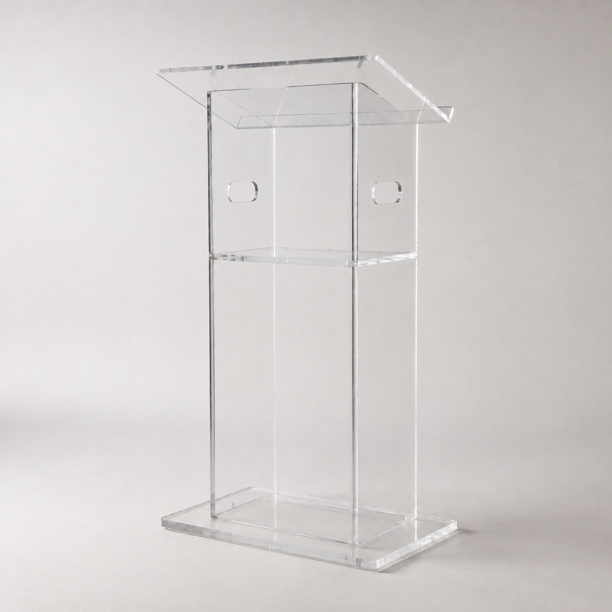 Acrylic Podium AT12 – Geometric Clear Acrylic Lectern